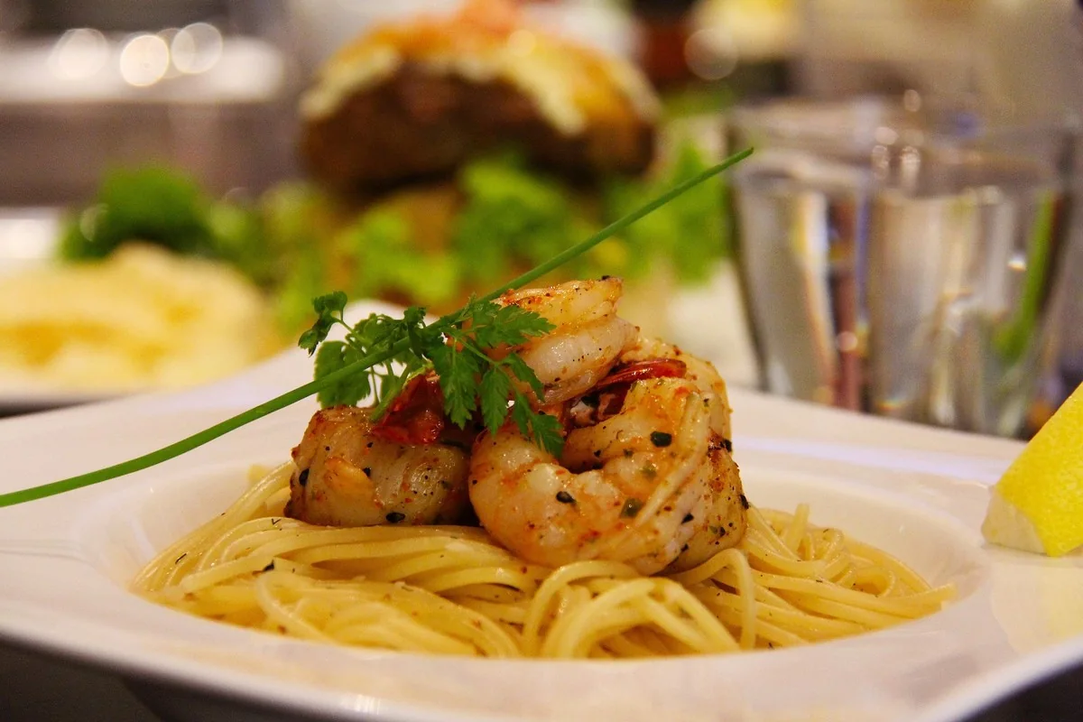 Plat de crevettes à la carte